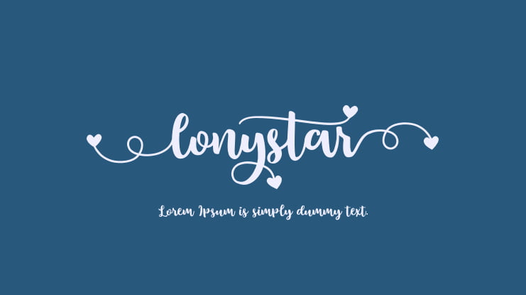 Lonystar Font