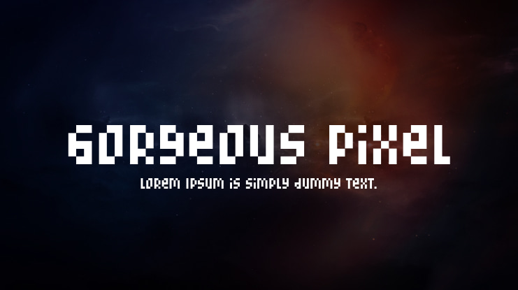 Gorgeous Pixel Font