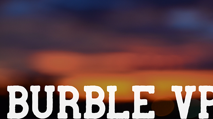 Burble VP Font Family
