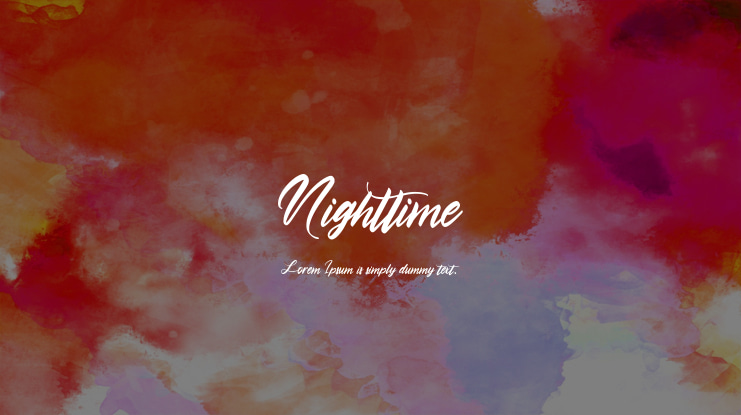 Nighttime Font