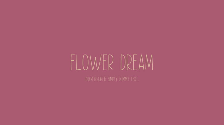 Flower Dream Font Family