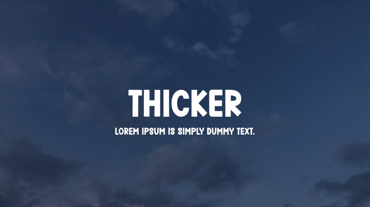 Thicker Font