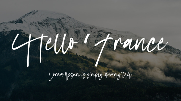 Hello France Font