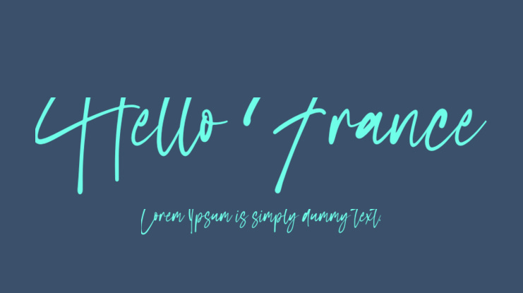Hello France Font