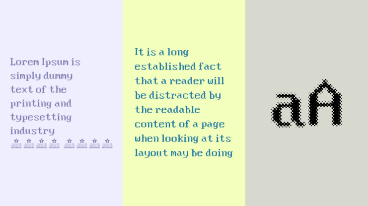 Blue Screen Personal Use Font