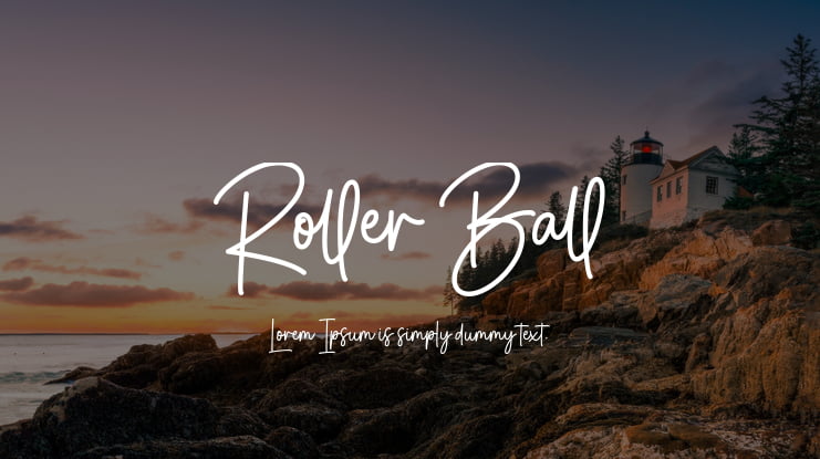 Roller Ball Font
