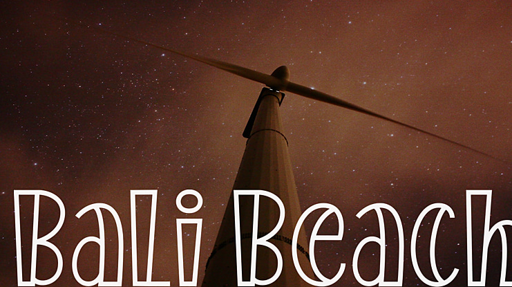 Bali Beach Font