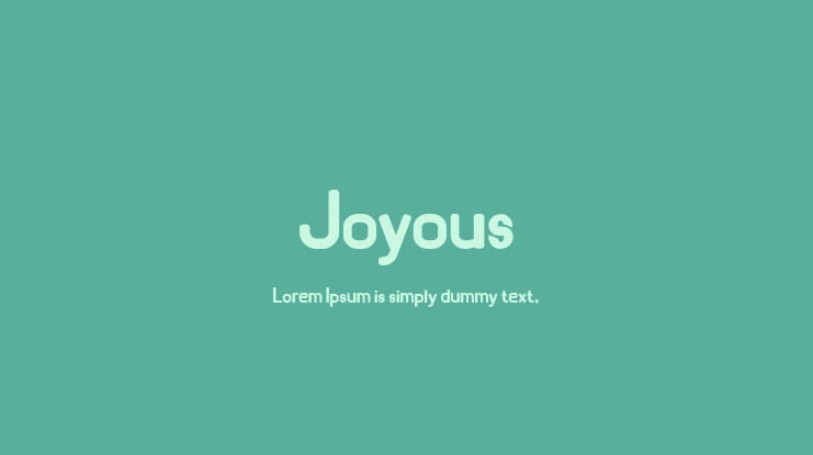 Joyous Font