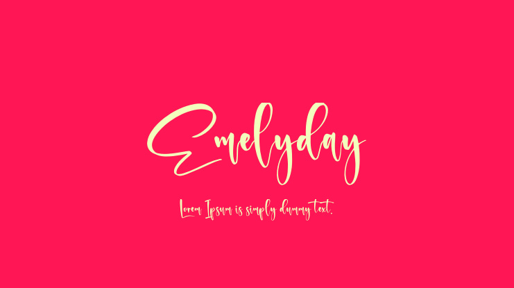 Emelyday Font
