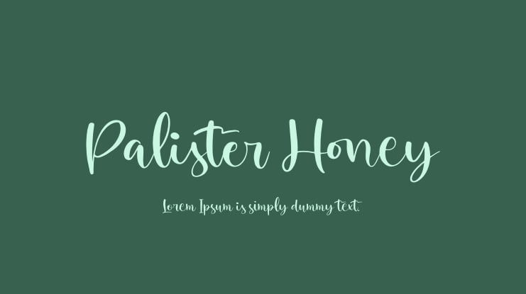 Palister Honey Font