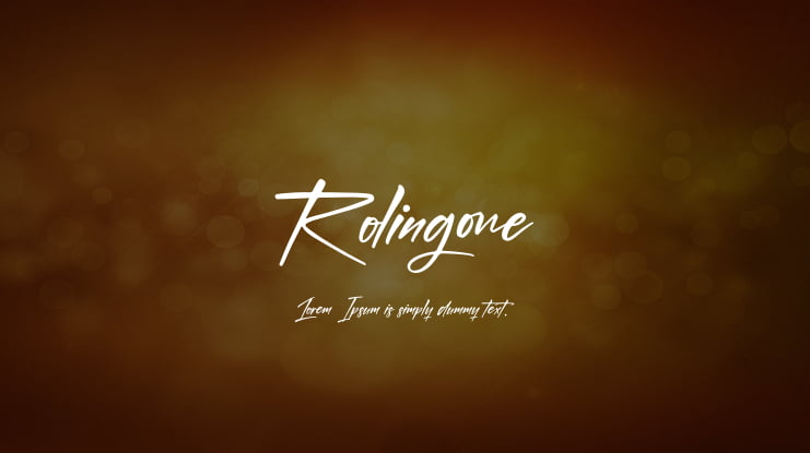 Rolingone Font