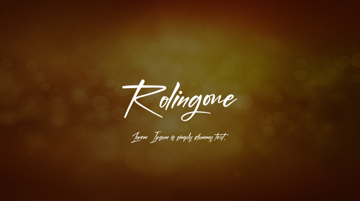 Rolingone Font