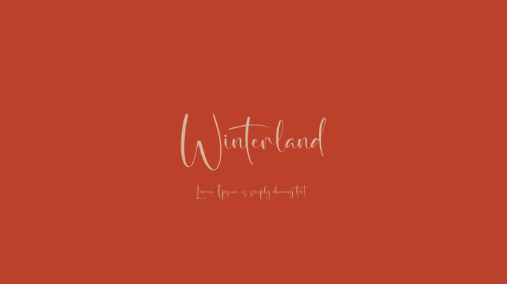 Winterland Font