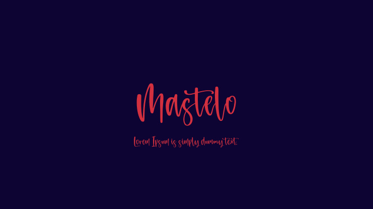 Mastelo Font