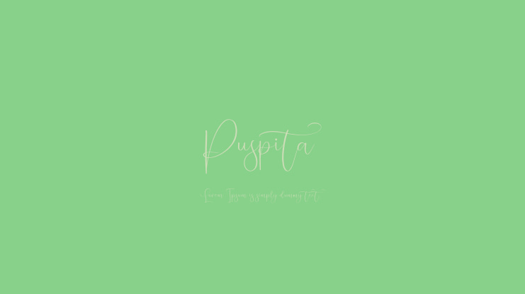 Puspita Font