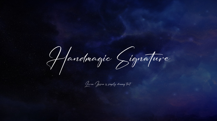 Handmagic Signature Font Family