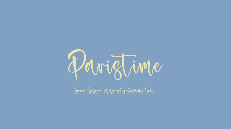 Paristime Font