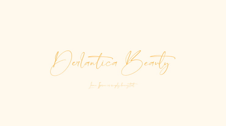 Derlantica Beauty Font