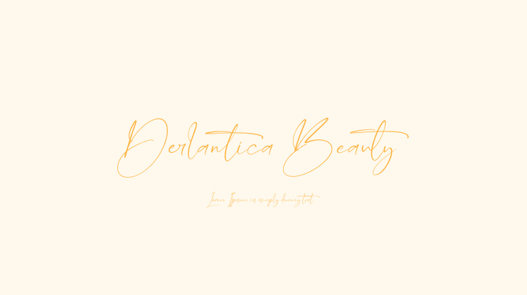 Derlantica Beauty Font