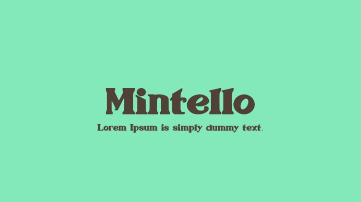 Mintello Font