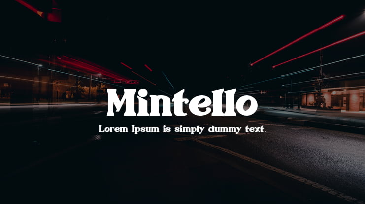 Mintello Font