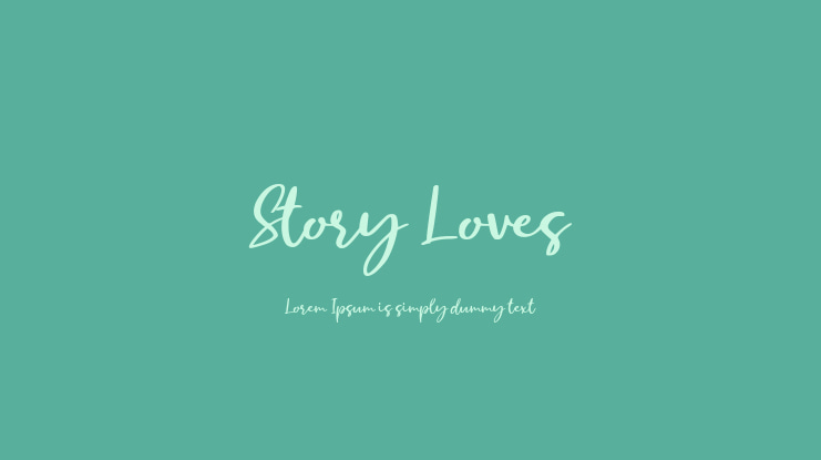 Story Loves Font