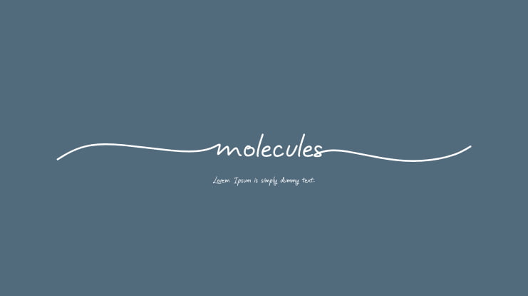 molecules Font