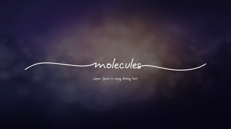 molecules Font