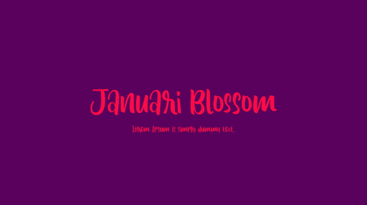 Januari Blossom Font