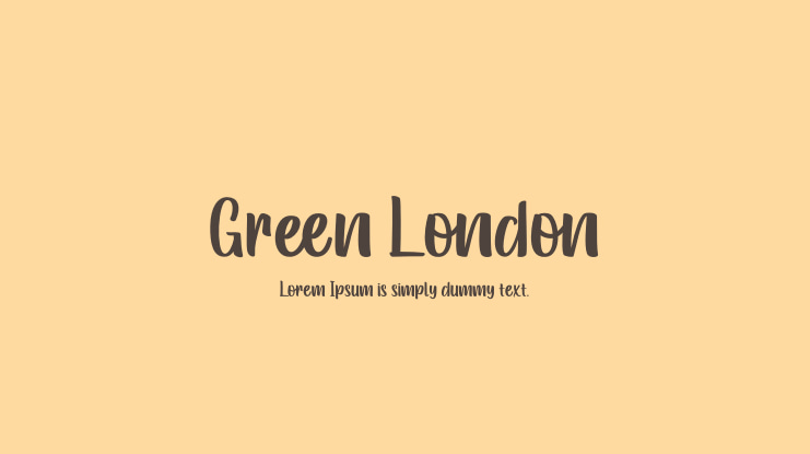 Green London Font