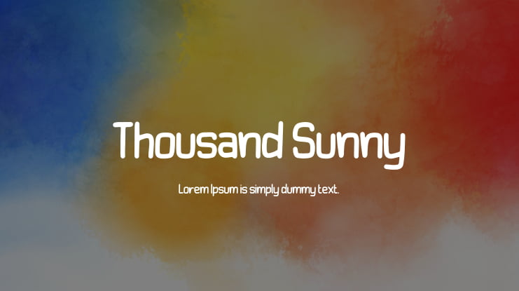 Thousand Sunny Font