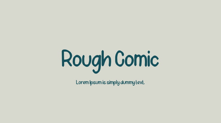 Rough Comic Font