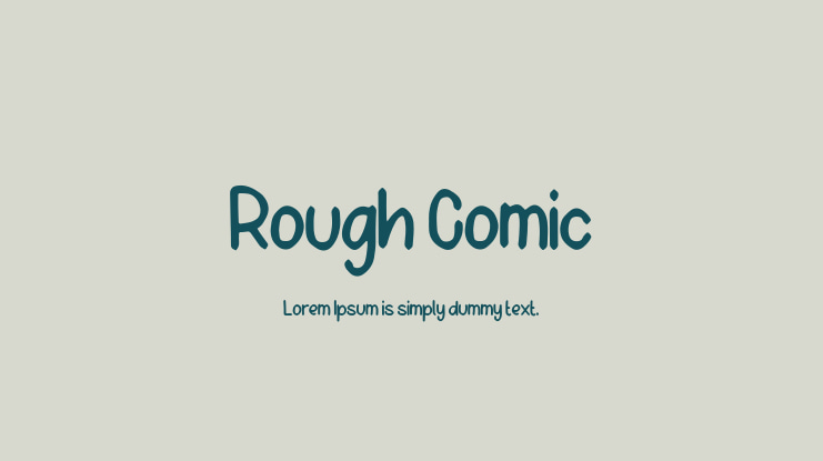 Rough Comic Font