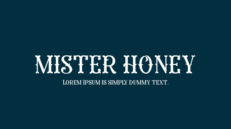 MISTER HONEY Font