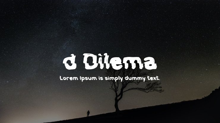 d Dilema Font
