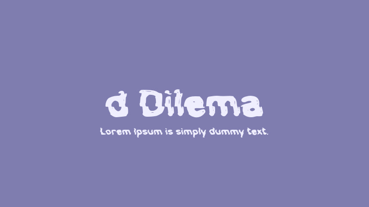 d Dilema Font