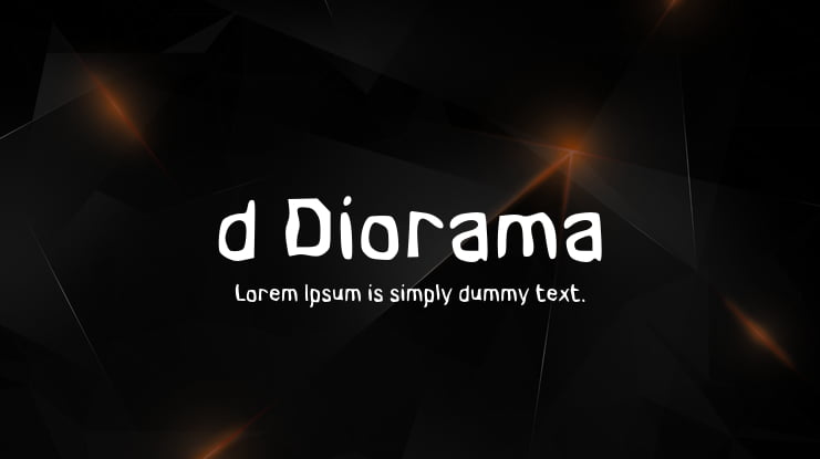 d Diorama Font