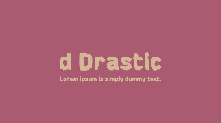 d Drastic Font