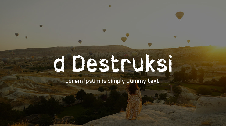d Destruksi Font