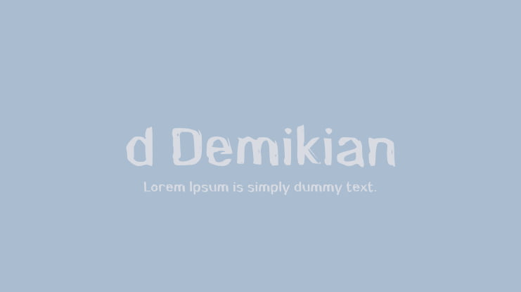 d Demikian Font