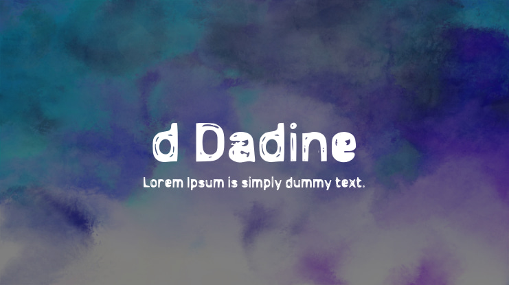 d Dadine Font