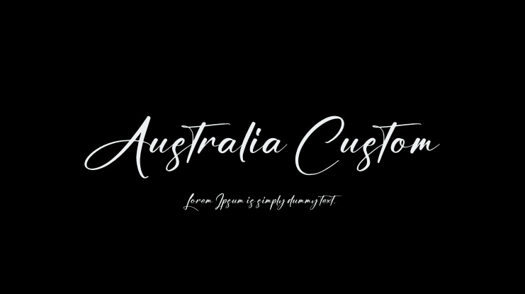 Australia Custom Font
