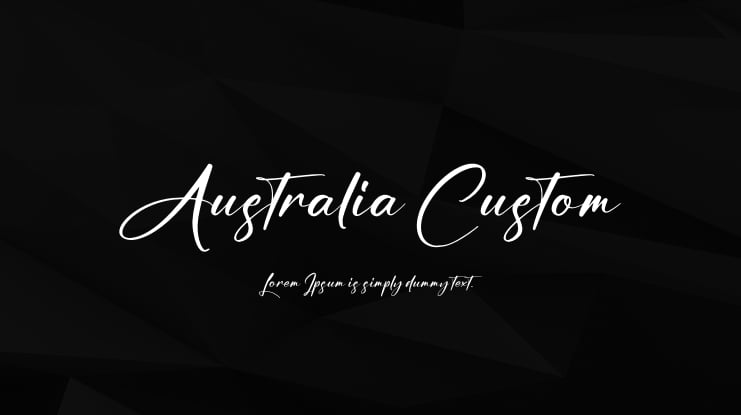 Australia Custom Font