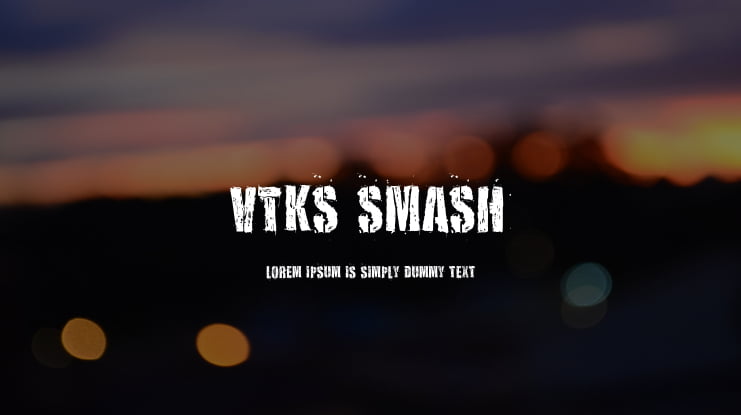 VTKS SMASH Font