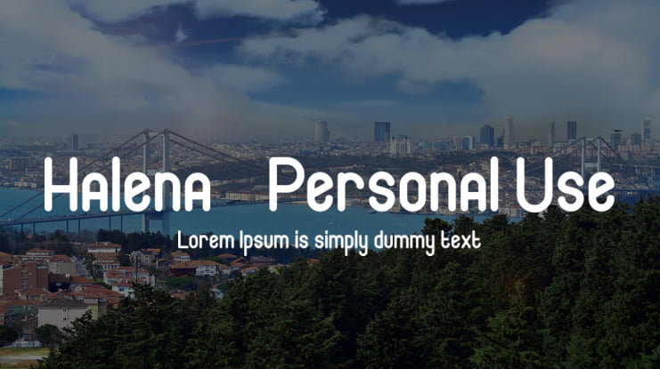 Halena - Personal Use Font