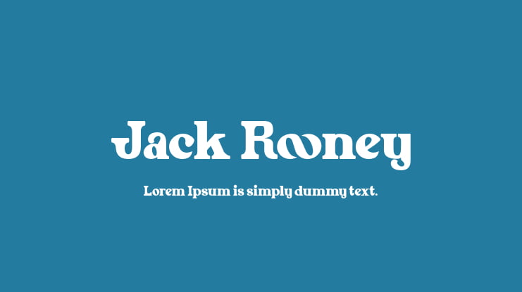 Jack Rooney Font