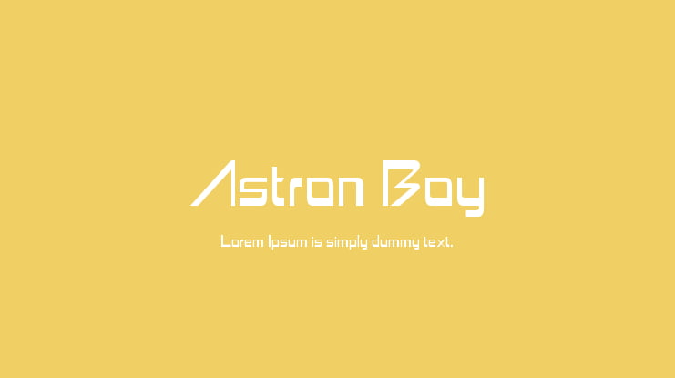 Astron Boy Font Family