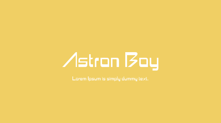 Astron Boy Font Family