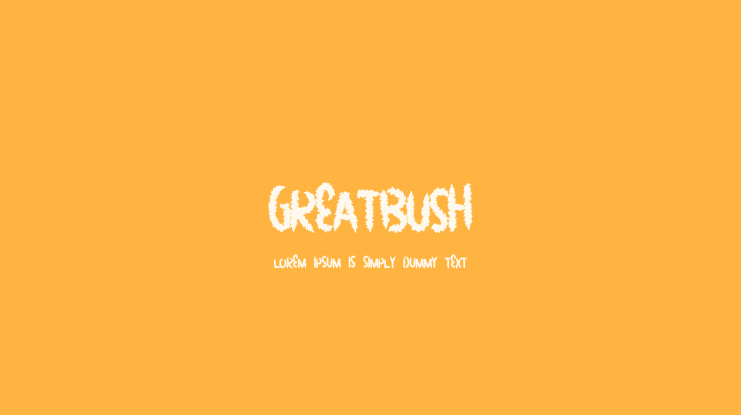 GreatBush Font