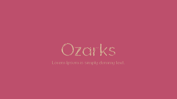 Ozarks Font Family